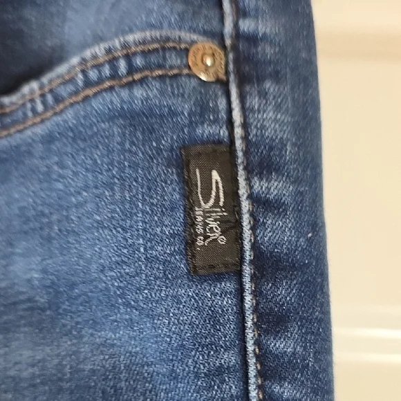 Silver Jeans Co. Suki Mid Rise Slim Bootcut Jeans 25x35 Tall Curvy Fit Y2K - Picture 3 of 5